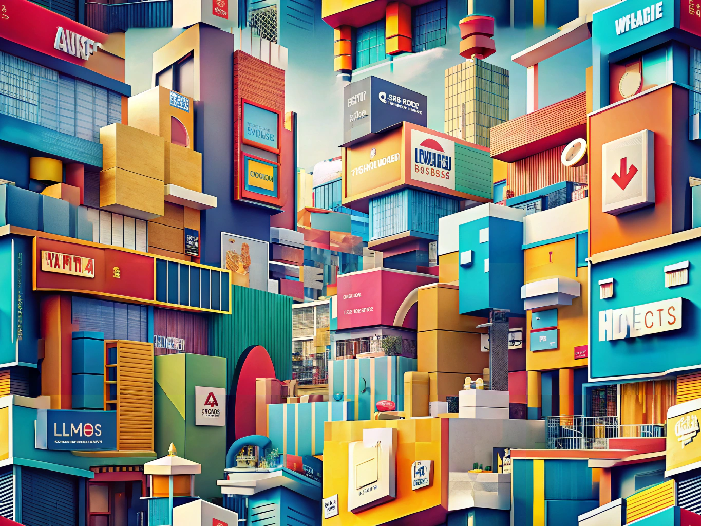 Colorful signage illustrating the psychology of color in advertising and its impact on customer behavior