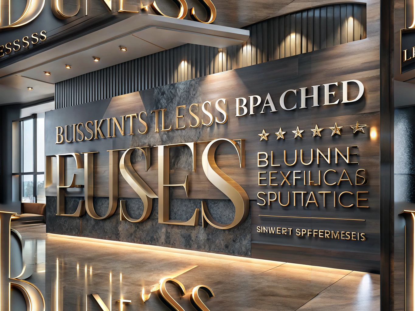 Sophisticated business signage showcasing elegant fonts for high-end jet clubs