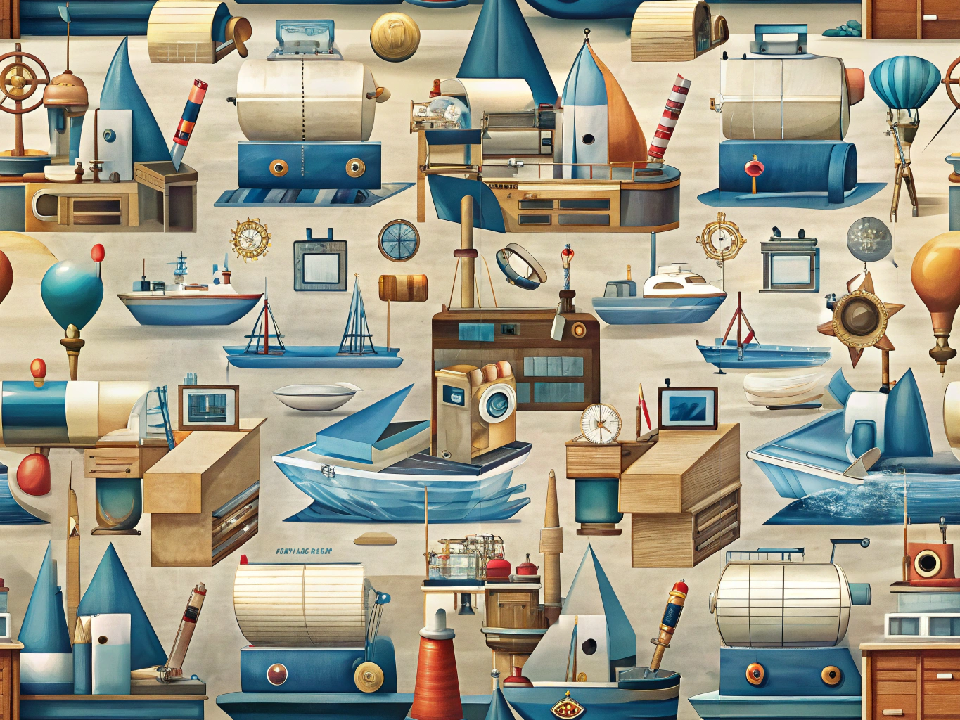 Comparison of digital and offset printing methods in a nautical-themed printing workshop for boat and yacht clubs