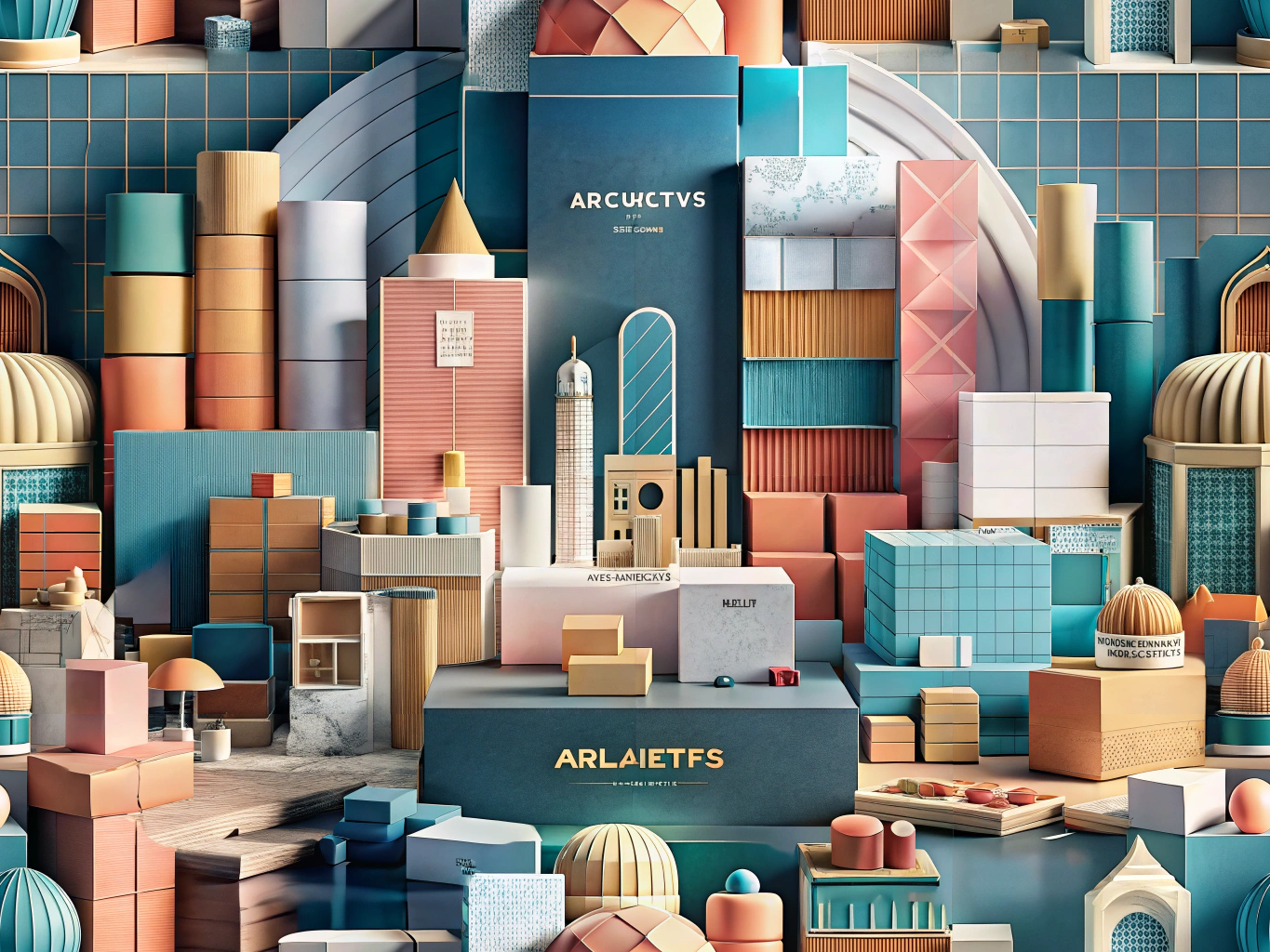 Custom gift packaging designed for architects and designers in a creative workspace